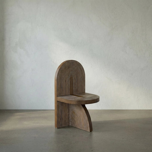 Jupiter Chair by Noir in dark walnut. Made from walnut in a modern style.