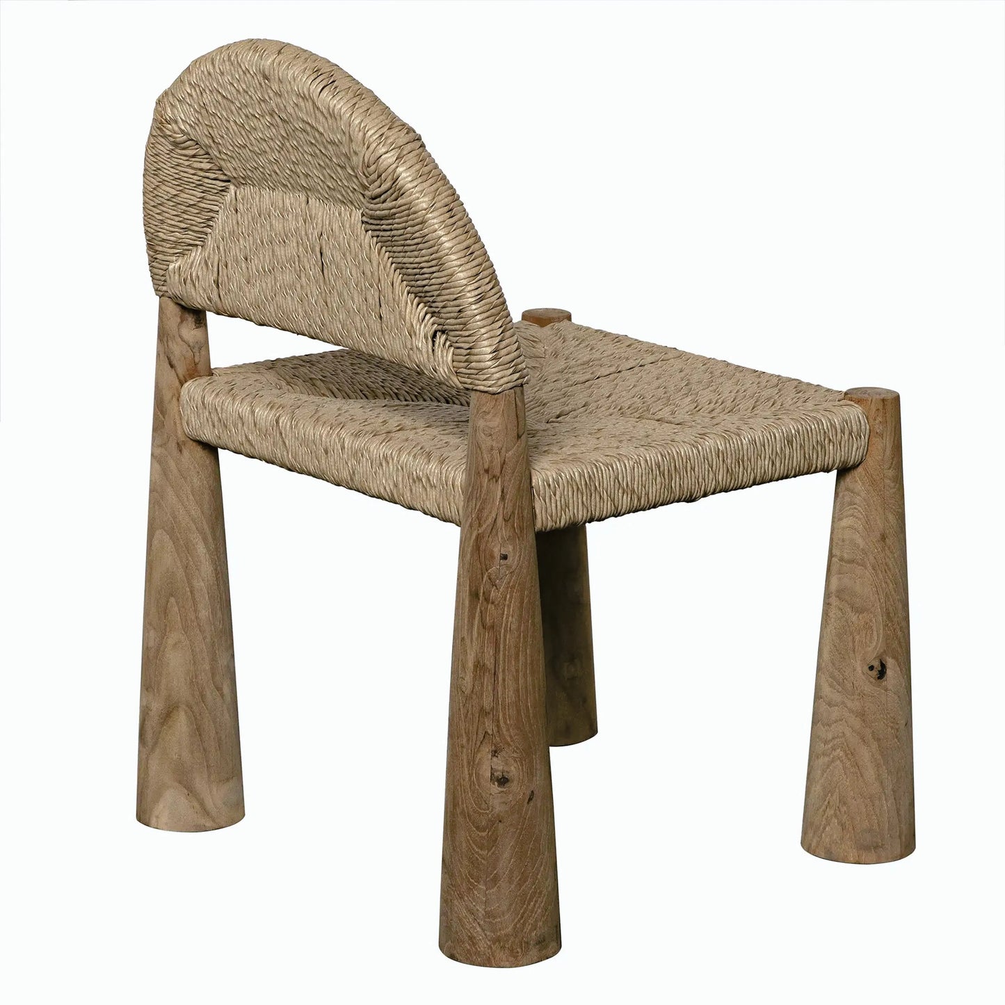 003 SI-2189455 | Unknown | Laredo Chair with Synthetic Woven by Noir in clear coat flat. Made from teak and synthetic woven in a modern style.