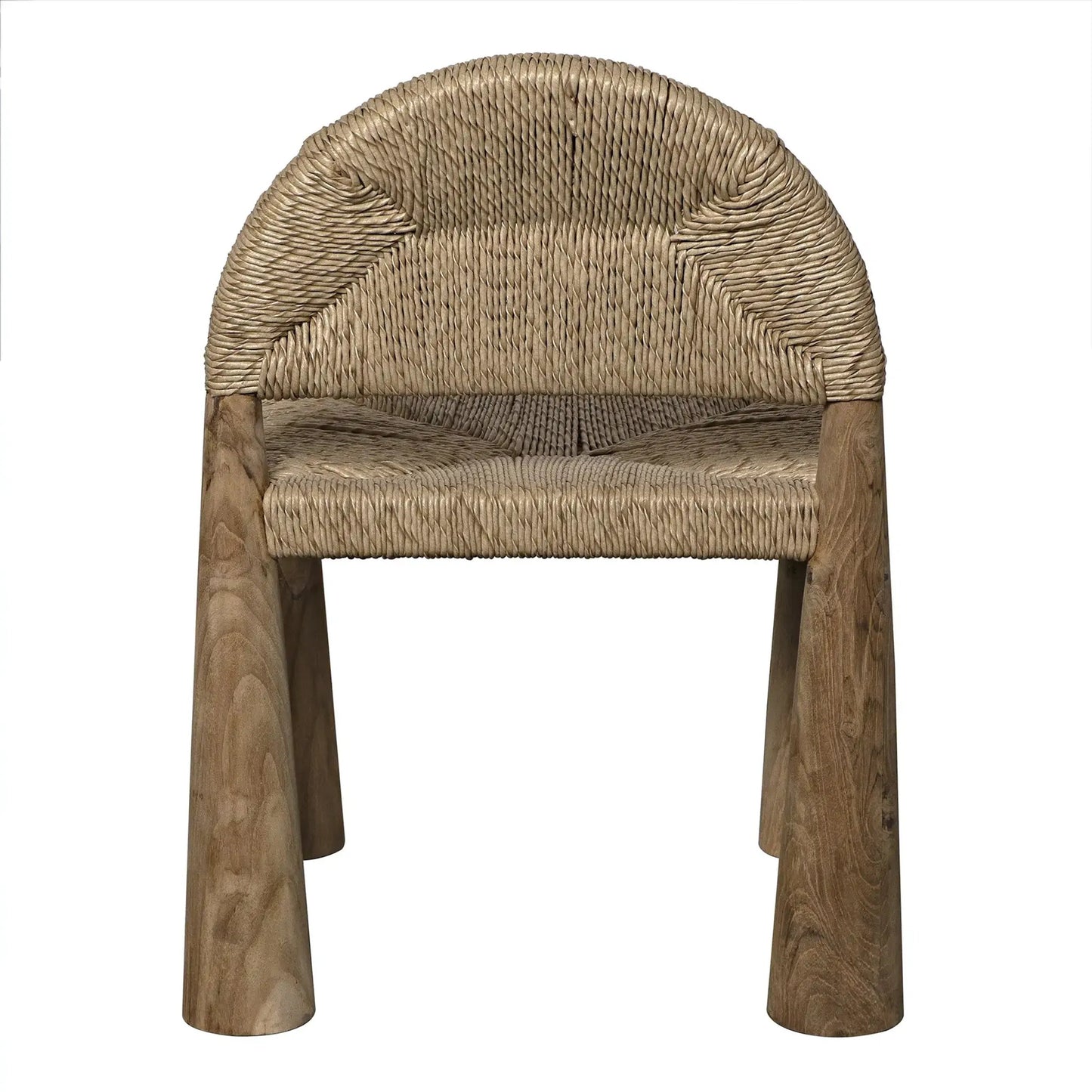 005 SI-2189455 | Unknown | Laredo Chair with Synthetic Woven by Noir in clear coat flat. Made from teak and synthetic woven in a modern style.