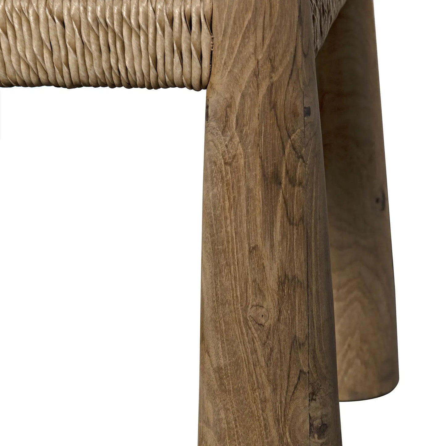 008 SI-2189455 | Unknown | Laredo Chair with Synthetic Woven by Noir in clear coat flat. Made from teak and synthetic woven in a modern style.