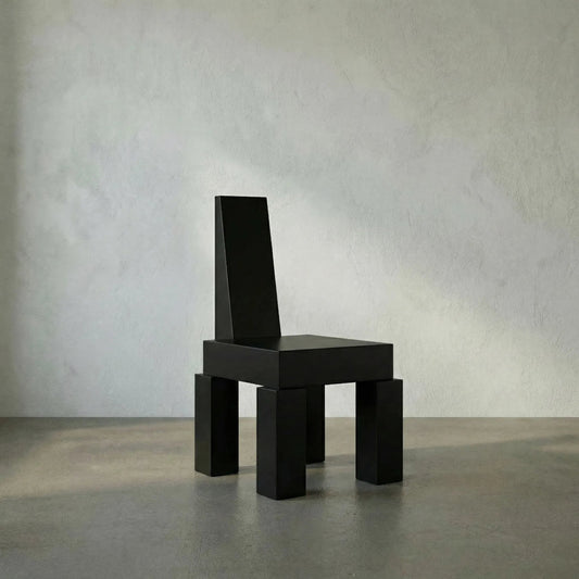 Murry Chair by Noir in hand rubbed black. Made from mahogany in a modern style.