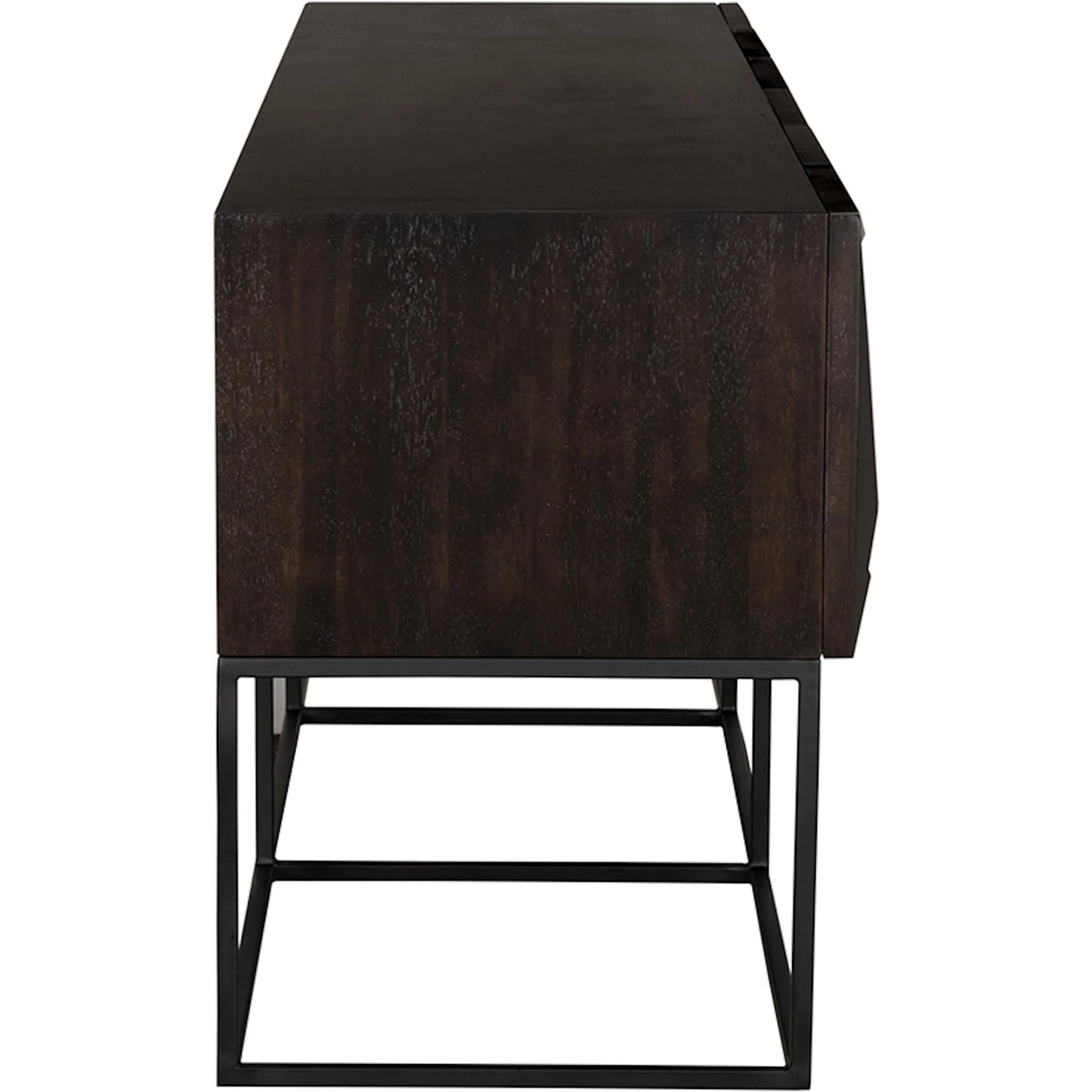 005 SI-2383634 | Additional Silo | Zurich Console in Ebony by Noir in ebony walnut. Made from walnut, veneer, iron in a unique style.