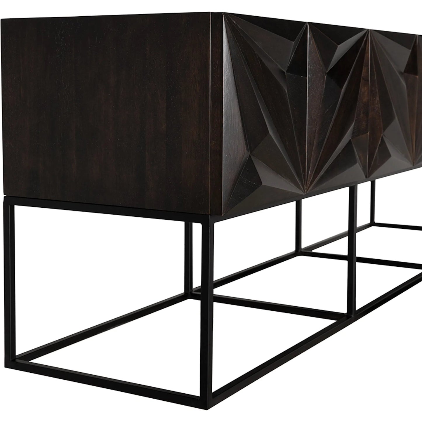 007 SI-2383634 | Additional Silo | Zurich Console in Ebony by Noir in ebony walnut. Made from walnut, veneer, iron in a unique style.