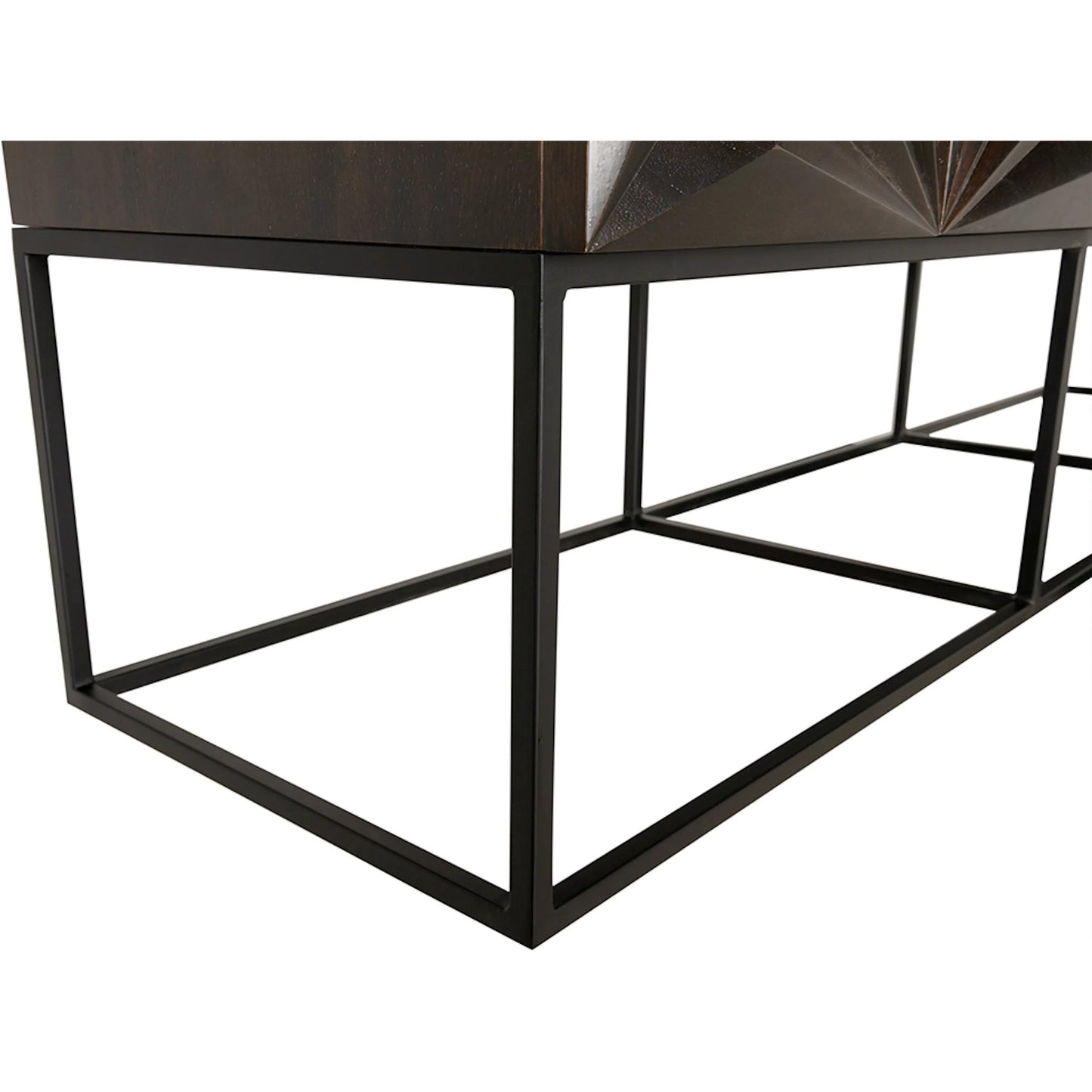 009 SI-2383634 | Additional Silo | Zurich Console in Ebony by Noir in ebony walnut. Made from walnut, veneer, iron in a unique style.