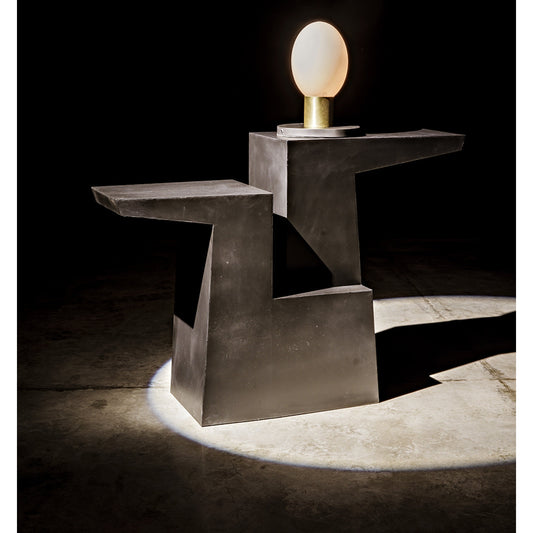 Jazz Console by Noir in black metal. Made from metal in a eclectic & global style.