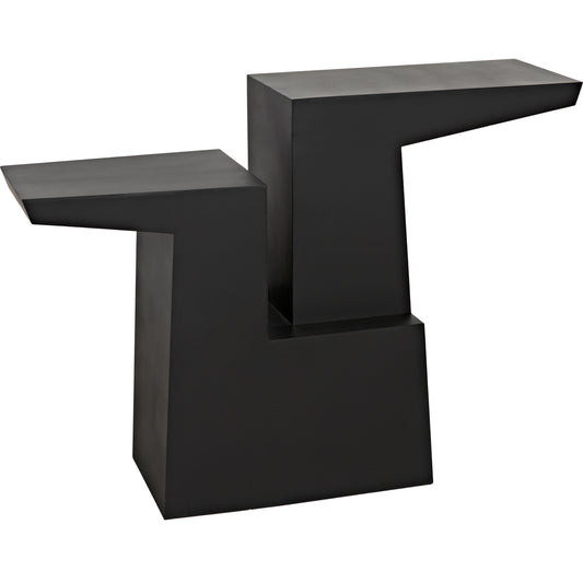 Jazz Console by Noir in black metal. Made from metal in a eclectic & global style.