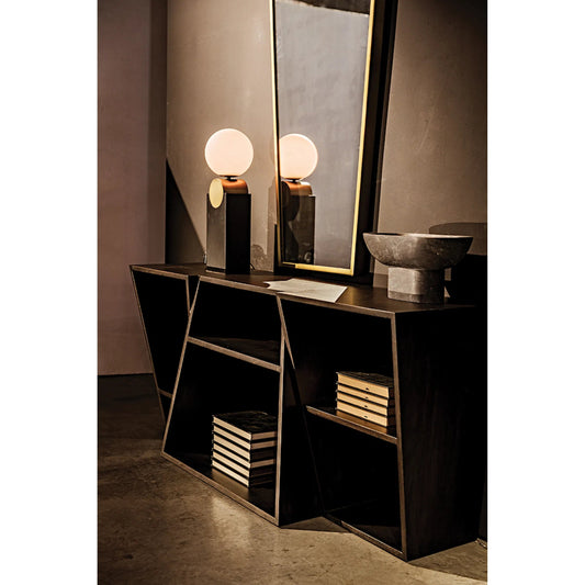 Fatal Sideboard by Noir in ebony walnut. Made from walnut in a modern style.