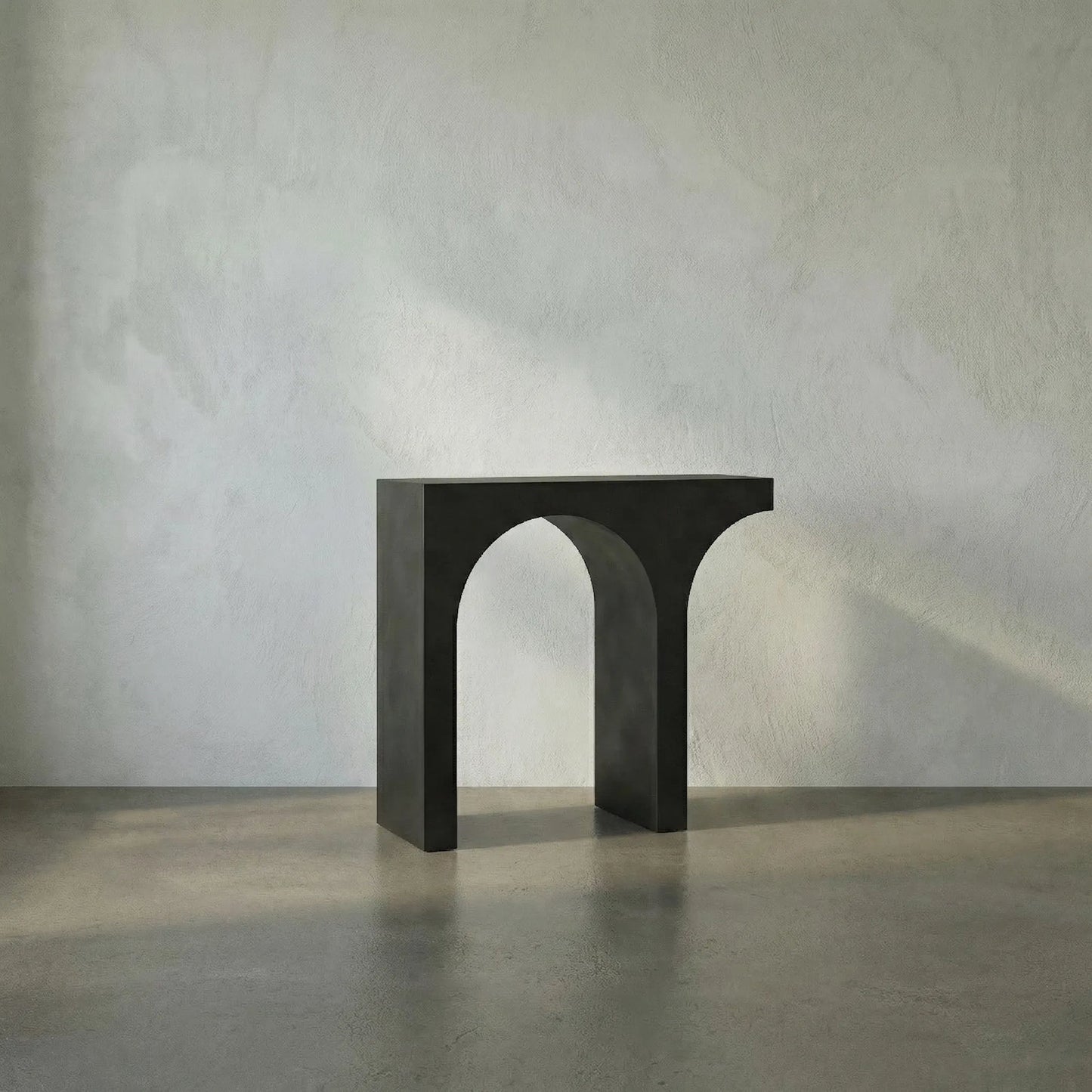 014 SI-1956948 | Lifestyle | Maximus Console Table by Noir in matte black. Made from industrial steel in a modern style.