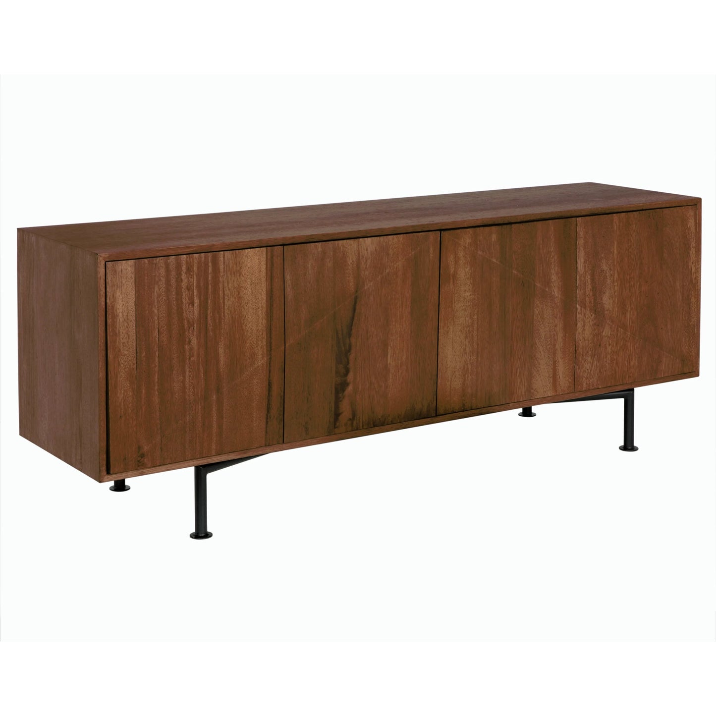 002 SI-2189456 | Unknown | Lionell Sideboard by Noir in dark walnut. Made from walnut, veneer and industrial steel in a modern style.