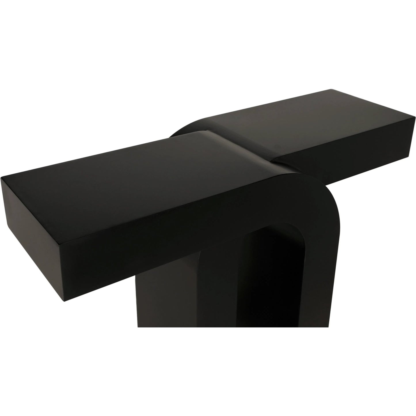 004 SI-2238963 | Closeup | Emporium Console by Noir in matte black. Made from industrial steel in a unique style.