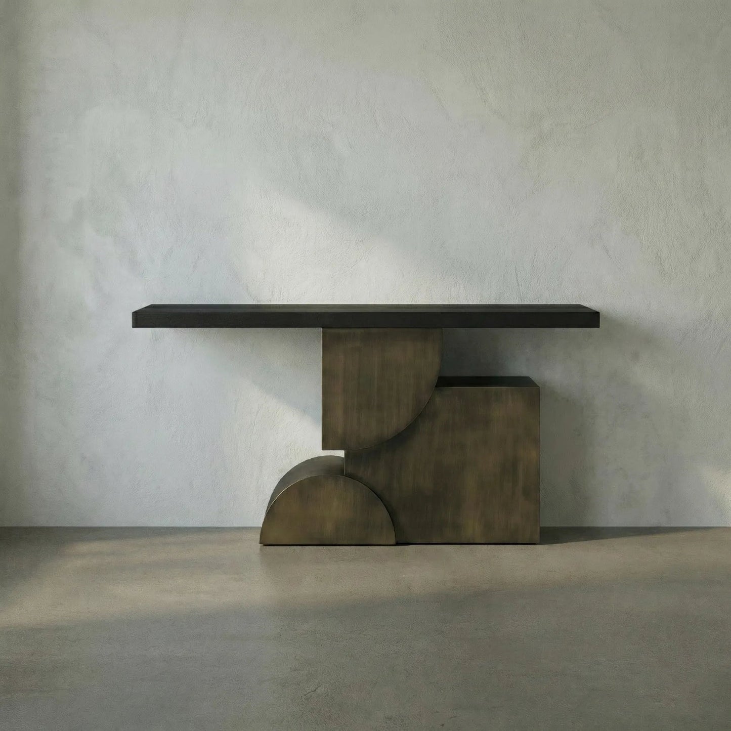007 SI-2238958 | Lifestyle | Couture Console by Noir in matte black. Made from industrial steel in a modern style.
