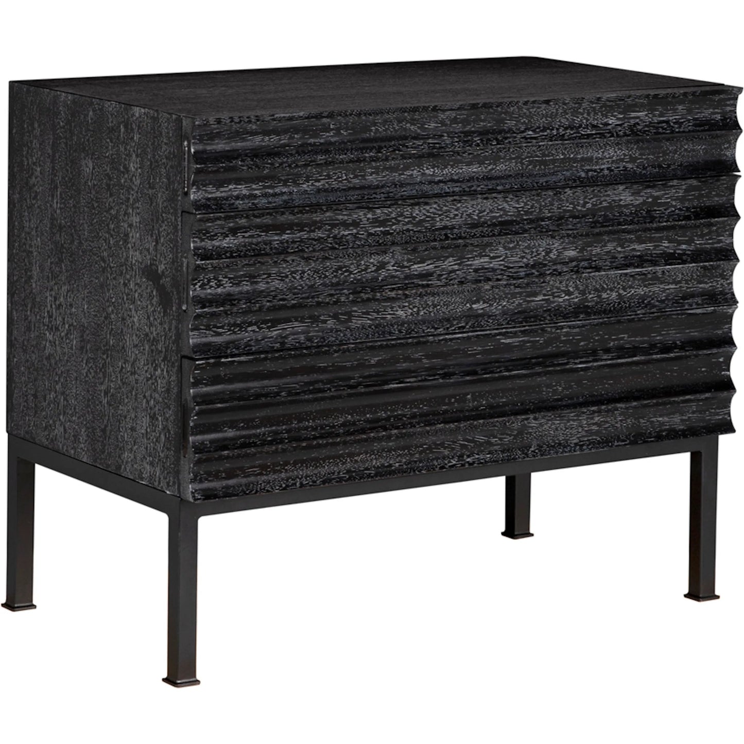 001 SI-2333070 | Primary Silo | Arturo Console by Noir. Made from walnut, industrial steel in a unique style.