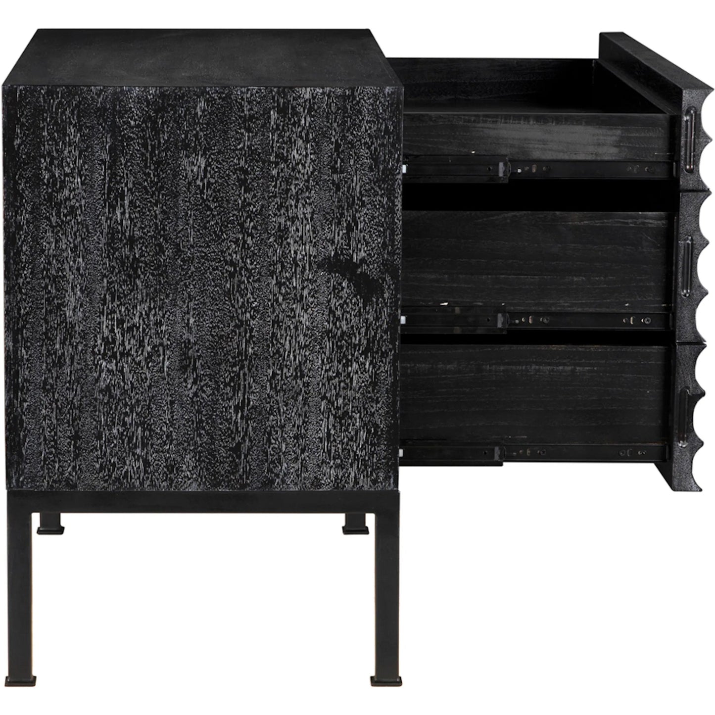 015 SI-2333070 | Additional Silo | Arturo Console by Noir. Made from walnut, industrial steel in a unique style.