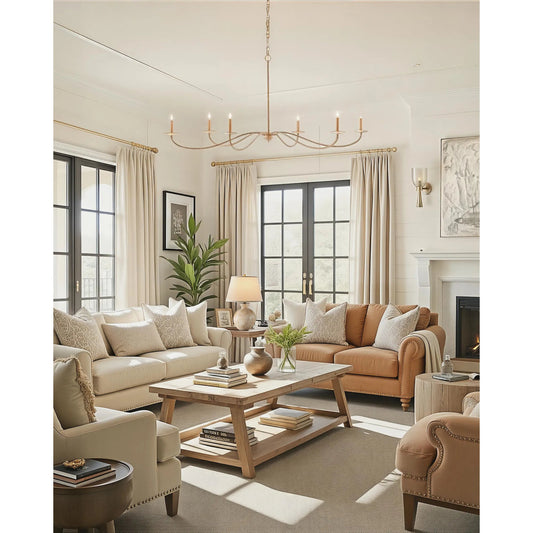 Saxon Chandelier by Currey and Company. Made from unique in a modern style.