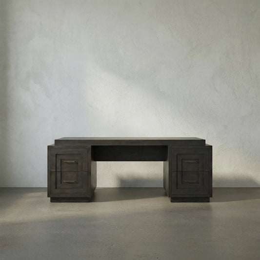 Mentor Desk by Noir in pale. Made from mahogany in a eclectic & global style.