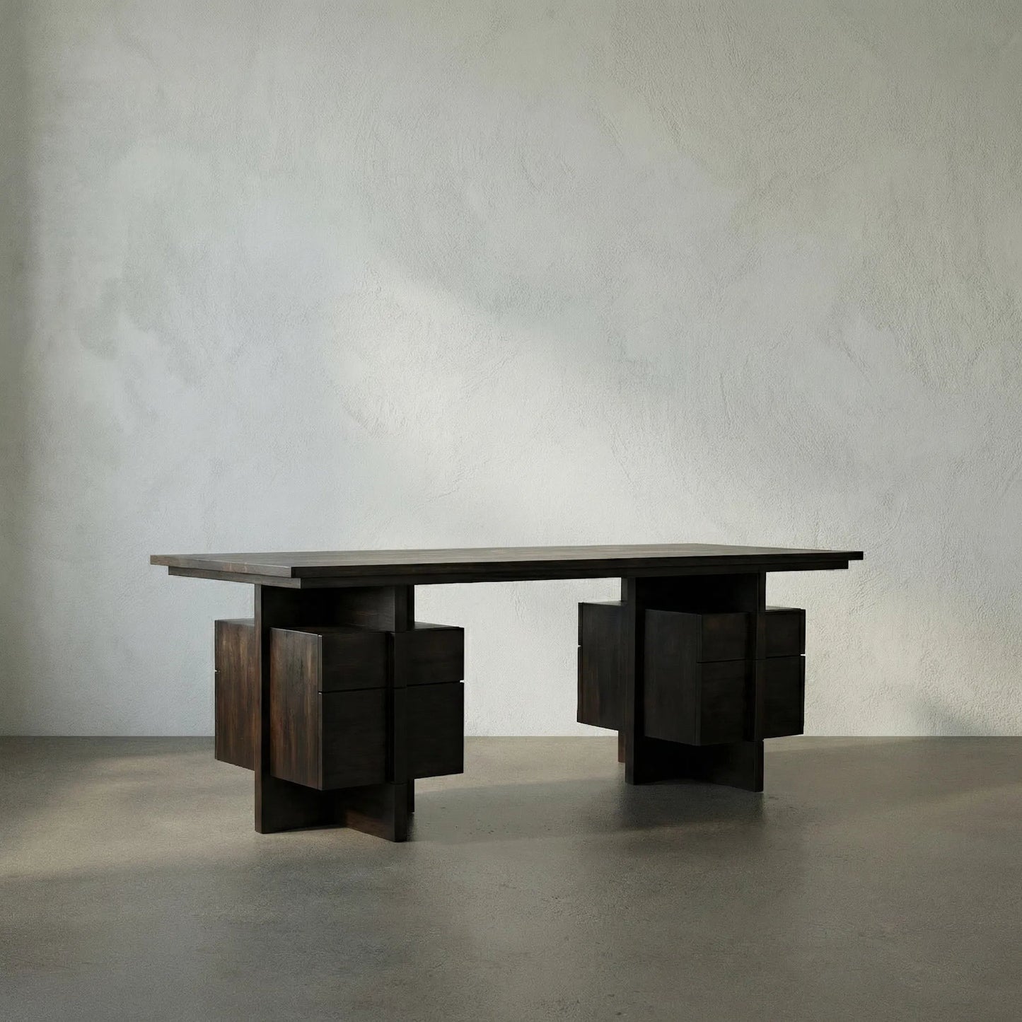 012 SR-888709 | Lifestyle | Bridge Desk by Noir in ebony walnut. Made from walnut in a eclectic & global style.