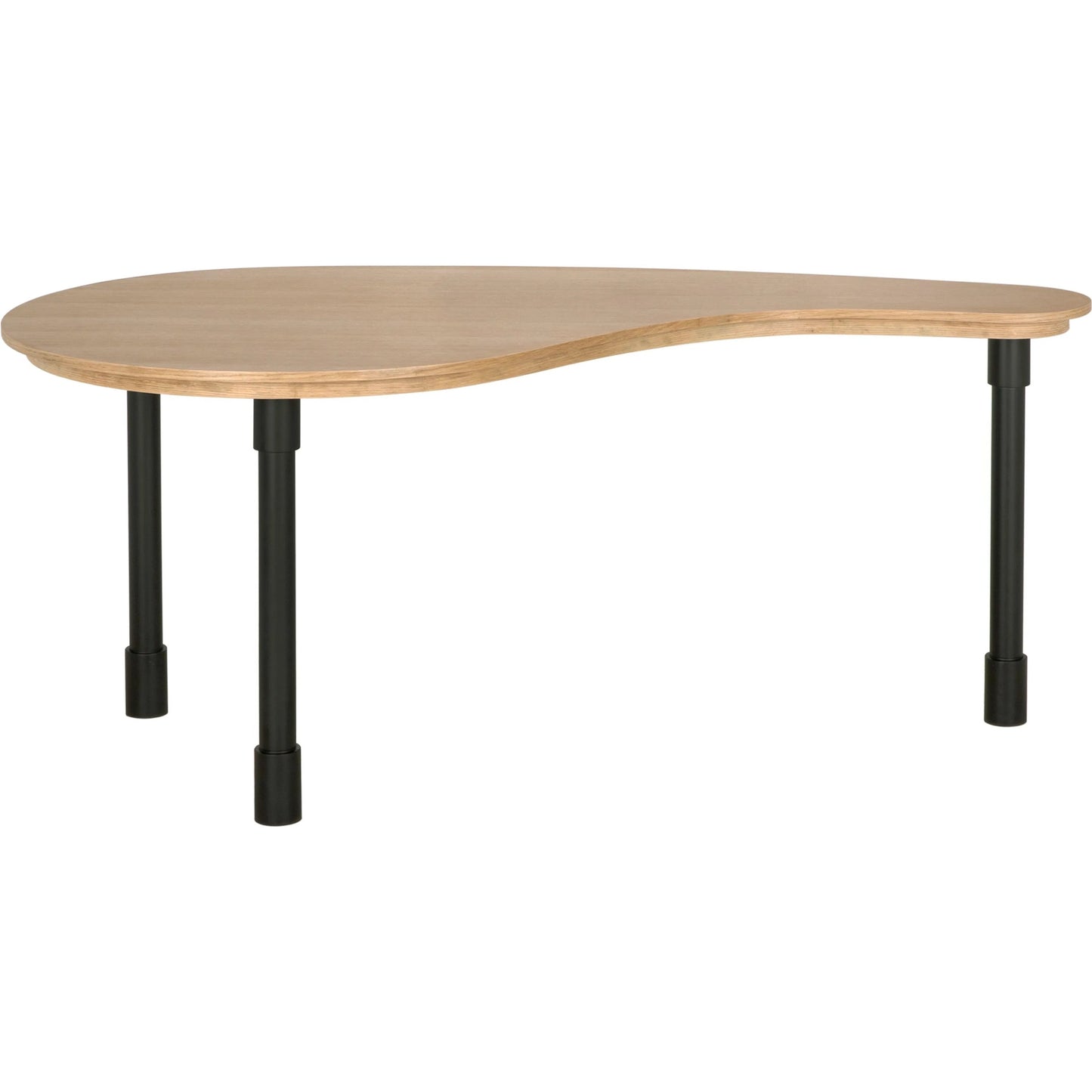 006 SI-2189439 | Unknown | Emory Desk by Noir in natural and matte black. Made from white oak and industrial steel in a modern style.