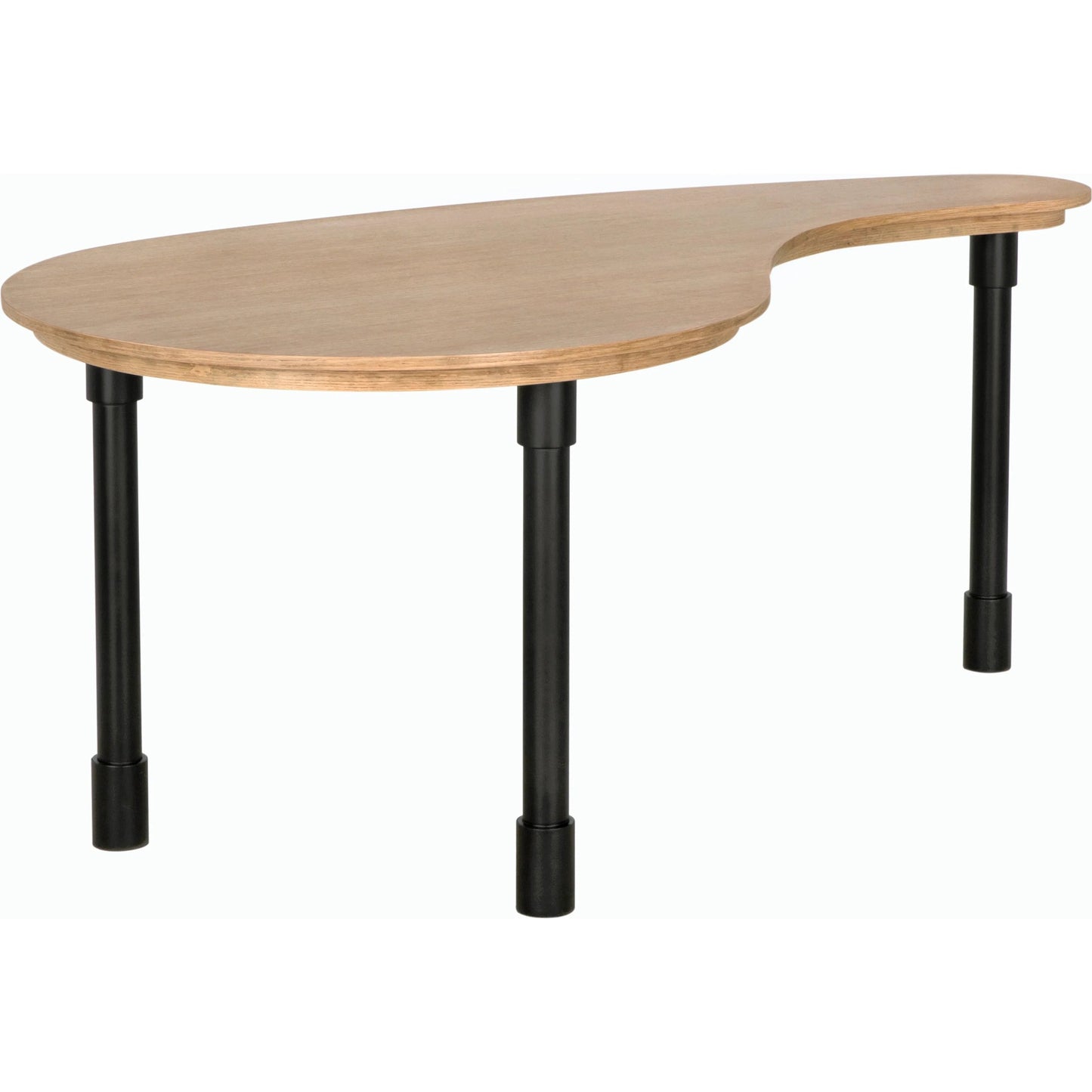 001 SI-2189439 | Unknown | Emory Desk by Noir in natural and matte black. Made from white oak and industrial steel in a modern style.