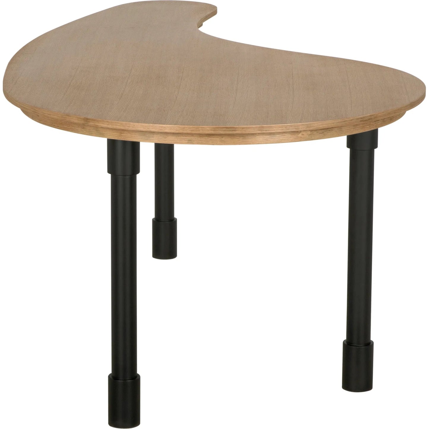 005 SI-2189439 | Unknown | Emory Desk by Noir in natural and matte black. Made from white oak and industrial steel in a modern style.