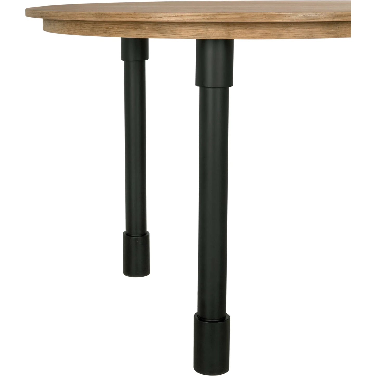 003 SI-2189439 | Unknown | Emory Desk by Noir in natural and matte black. Made from white oak and industrial steel in a modern style.