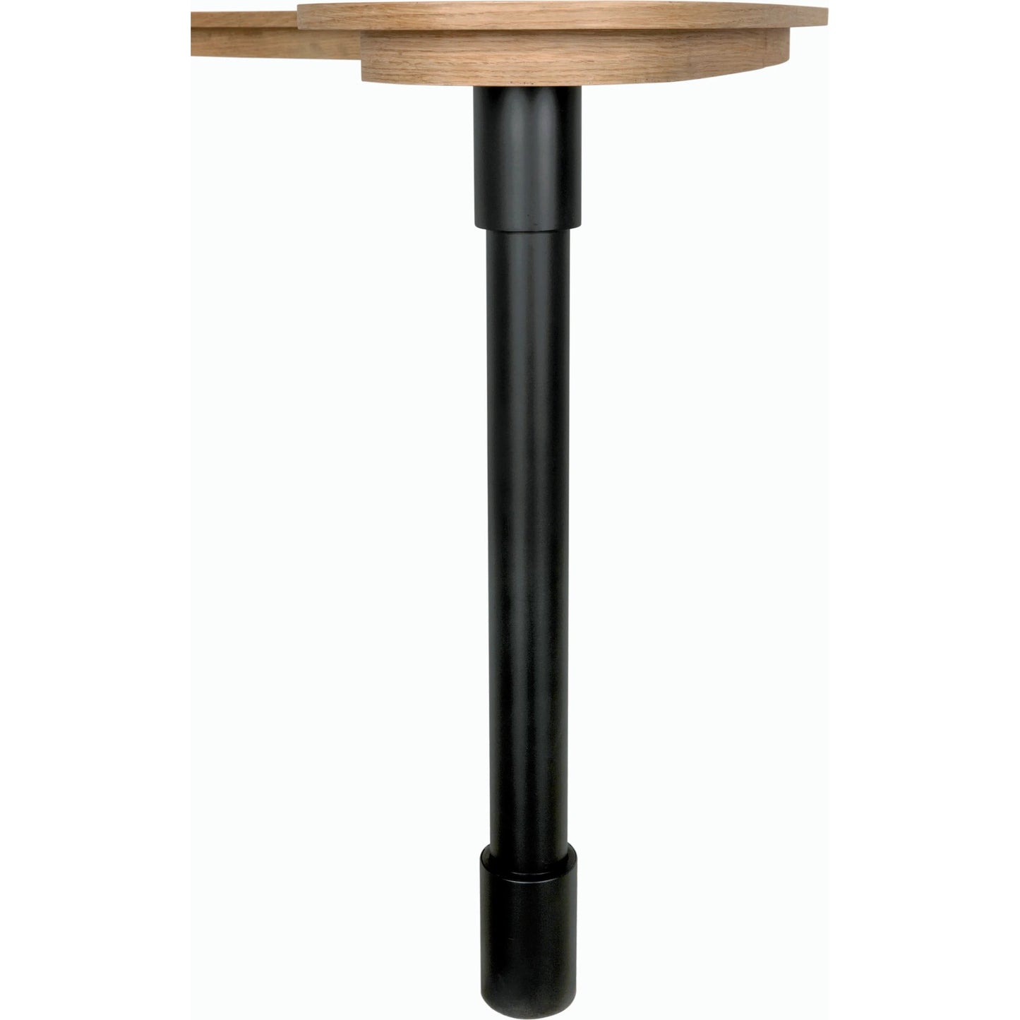 002 SI-2189439 | Unknown | Emory Desk by Noir in natural and matte black. Made from white oak and industrial steel in a modern style.