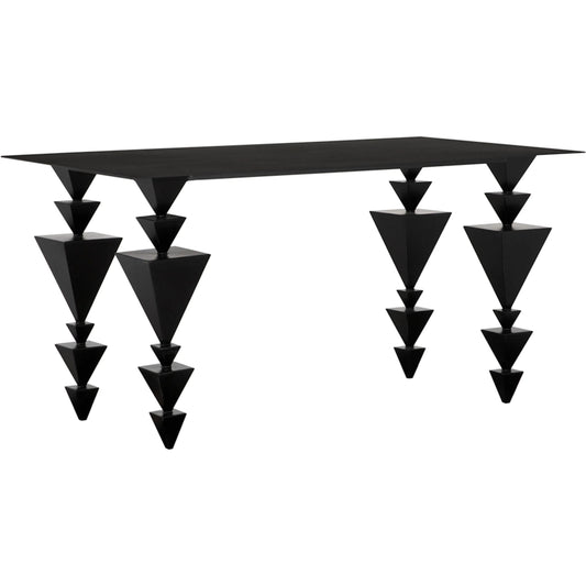 001 SI-2333088 | Primary Silo | Sagrada Desk by Noir in matte black. Made from industrial steel in a modern style.