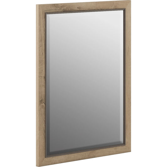 001 SI-2155760 | Primary Silo | Garrison Landscape Mirror by A.R.T. Furniture in washed oak. Made from parawood solids with ash embossing, glass in a modern style.