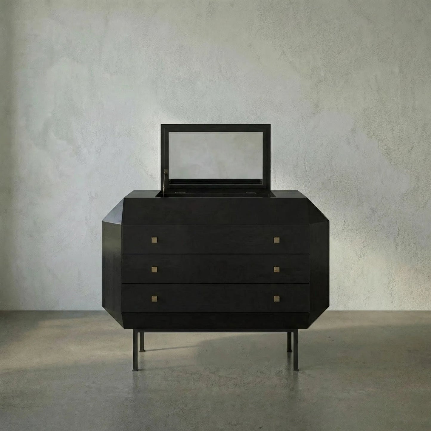 036 S-335360 | Lifestyle | Rhiana Dresser by Noir in hand rubbed black. Made from mahogany in a transitional style.