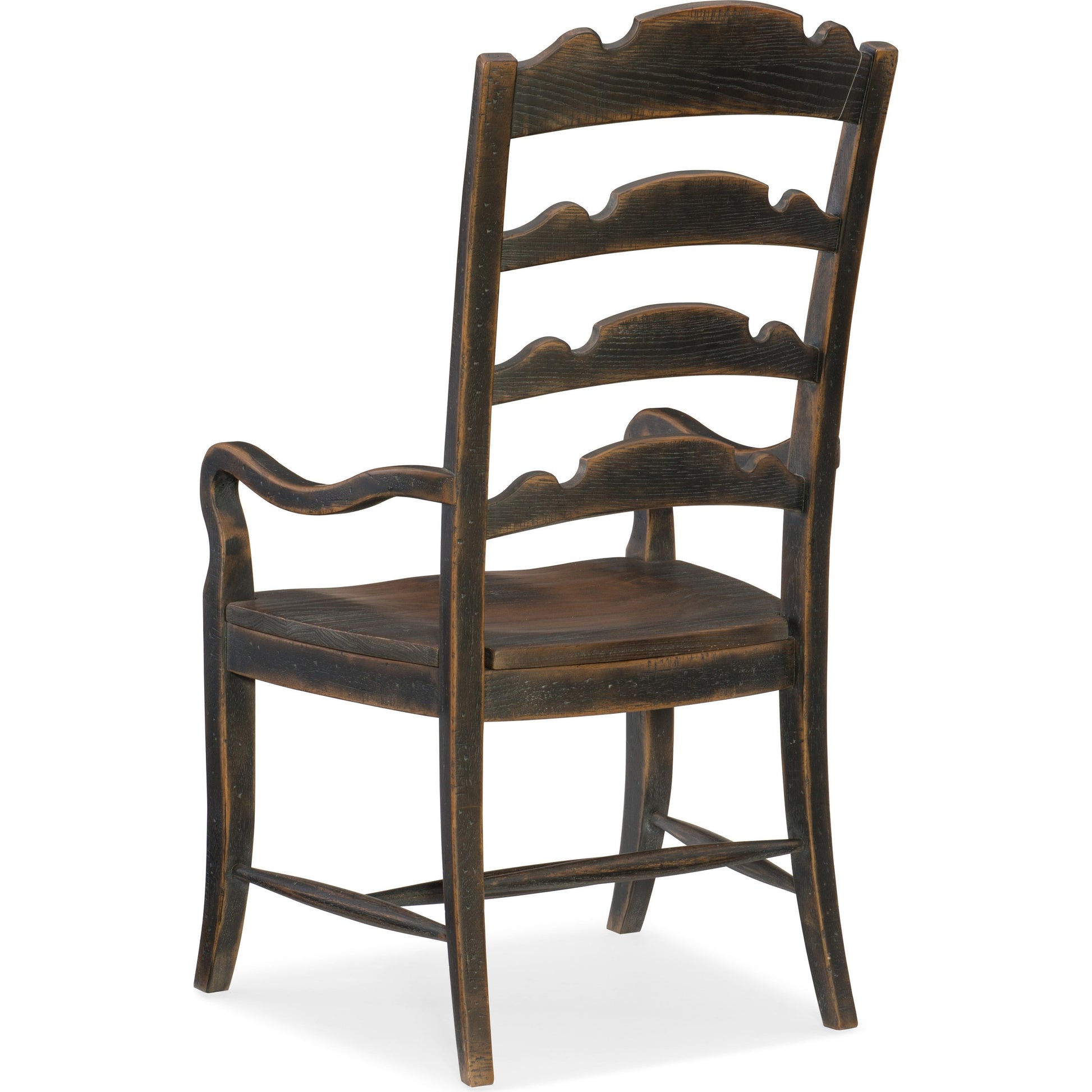Hill Country Twin Sisters Ladderback Arm Chair (Set of 2) by Hooker Furniture. Made from white oak veneers in a traditional style.