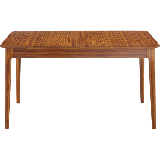 Mija Extensible Dining Table by Greenington in amber. Made from 100% bamboo in a transitional style.