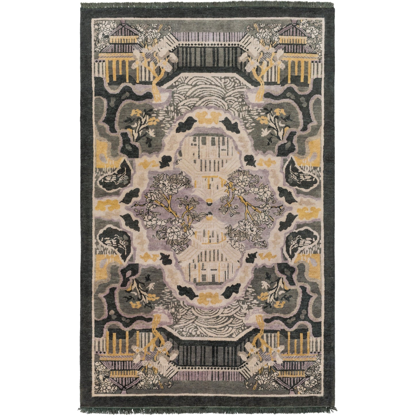 003 63467-25721 | Primary Silo | Geisha Rug - 12930 by Surya. Made from wool in a unique style.