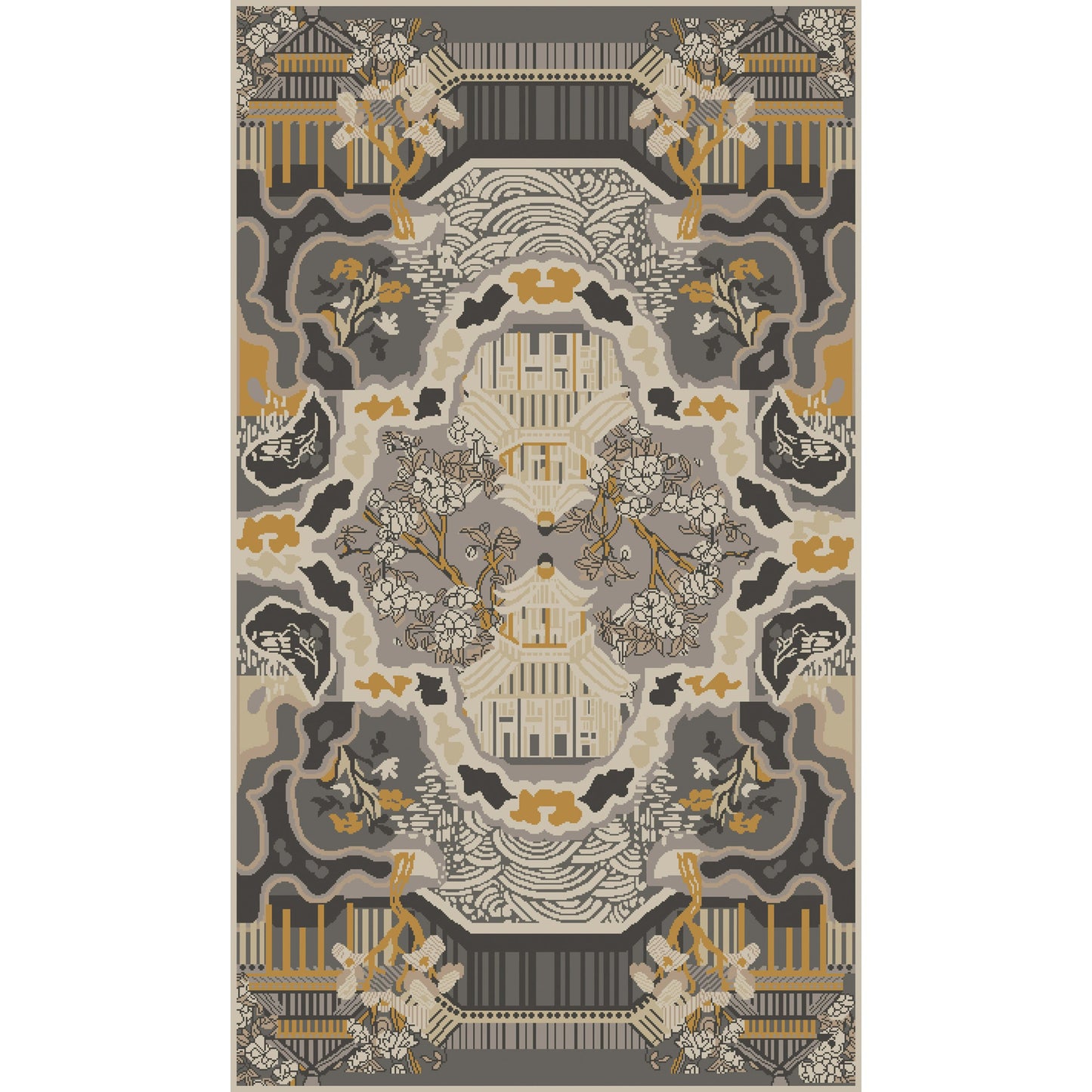 005 63467-25721,63467-25722 | Additional Silo | Geisha Rug - 12930 by Surya. Made from wool in a unique style.