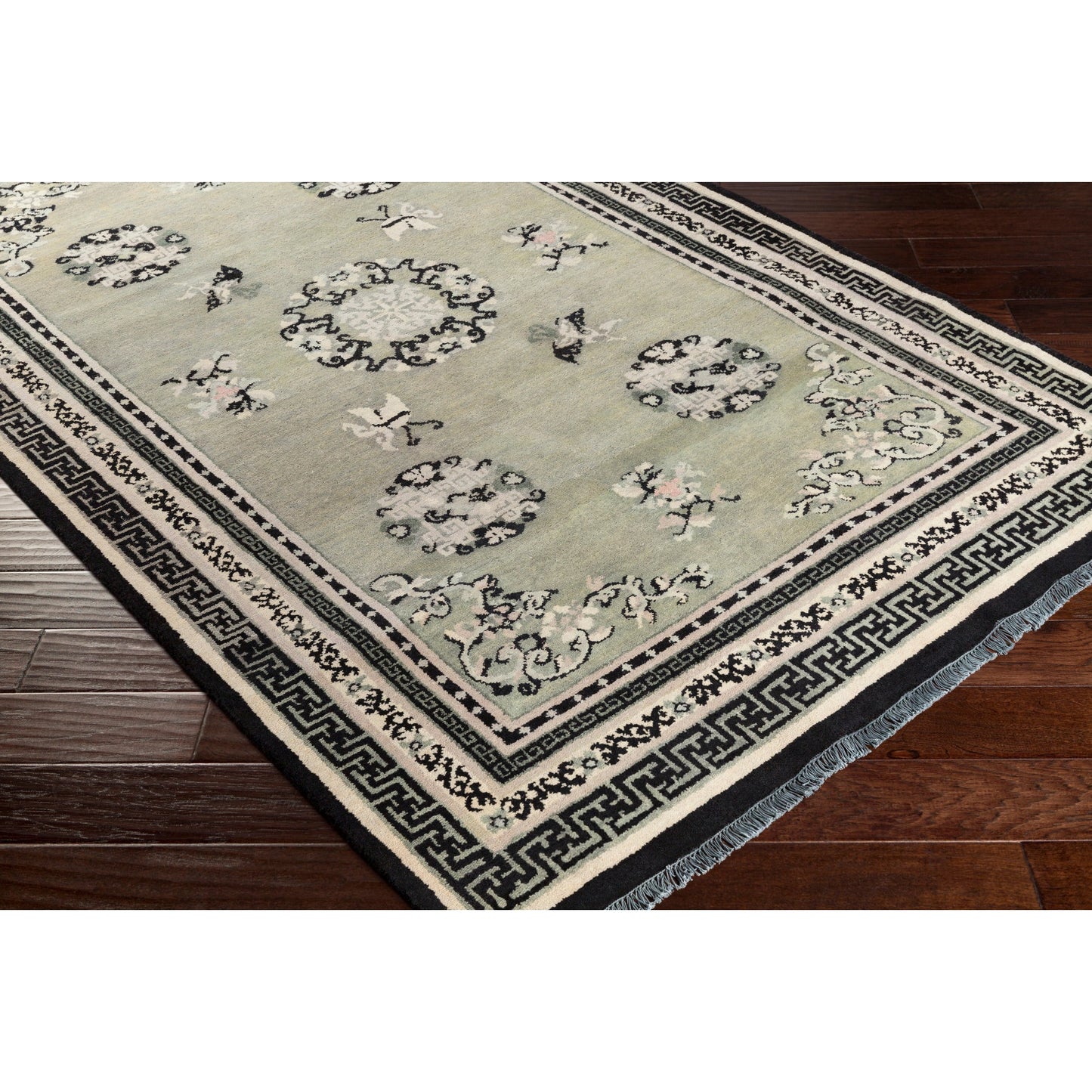 005 63471-25721 | Closeup | Geisha Rug - 12931 by Surya. Made from wool in a unique style.
