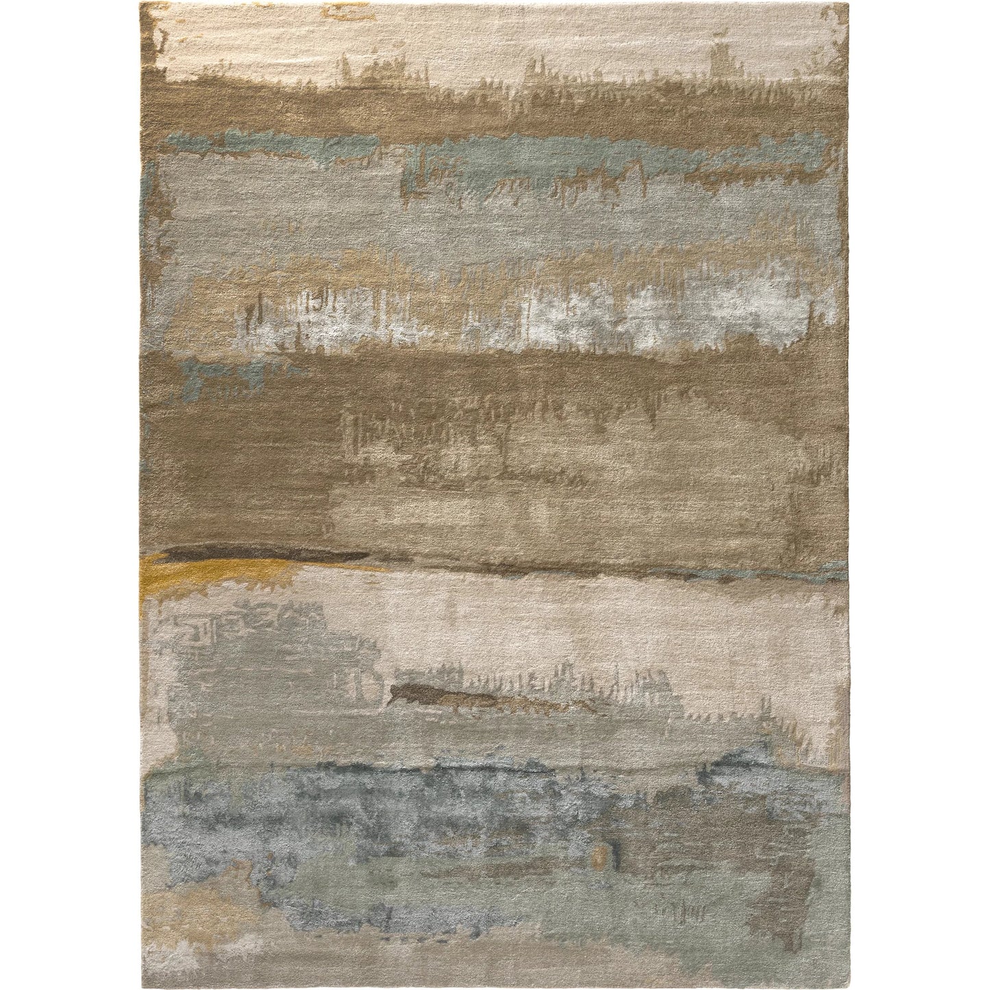 001 SI-2386149,SI-2444728 | Primary Silo | Genesis GES24 Rug by Jaipur Living in green, yellow. Made from 60% viscose, 40% wool in a unique style.