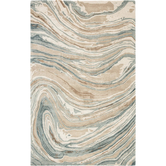 001 SI-2354498,SI-2386153 | Primary Silo | Genesis GES33 Rug by Jaipur Living in taupe, blue. Made from unique in a unique style.