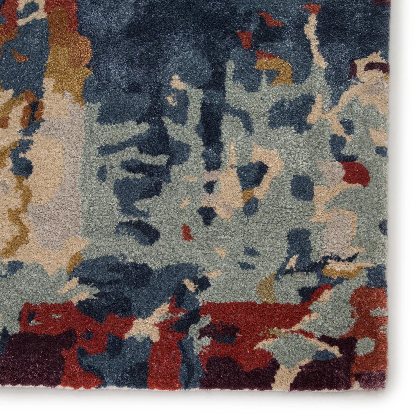 004 SI-2354500,SI-2386160 | Closeup | Genesis GES45 Rug by Jaipur Living in red, blue. Made from unique in a unique style.