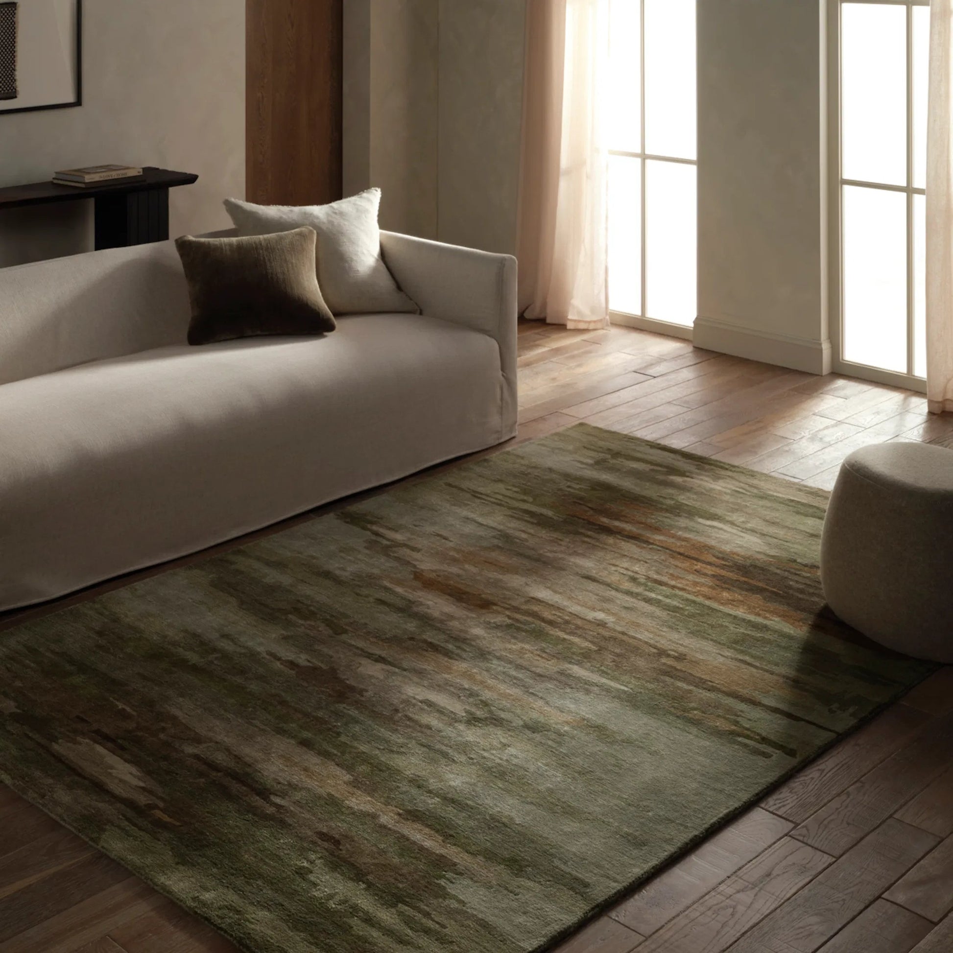 Genesis GES62 Rug by Jaipur Living in green, brown, cream. Made from unique in a unique style.