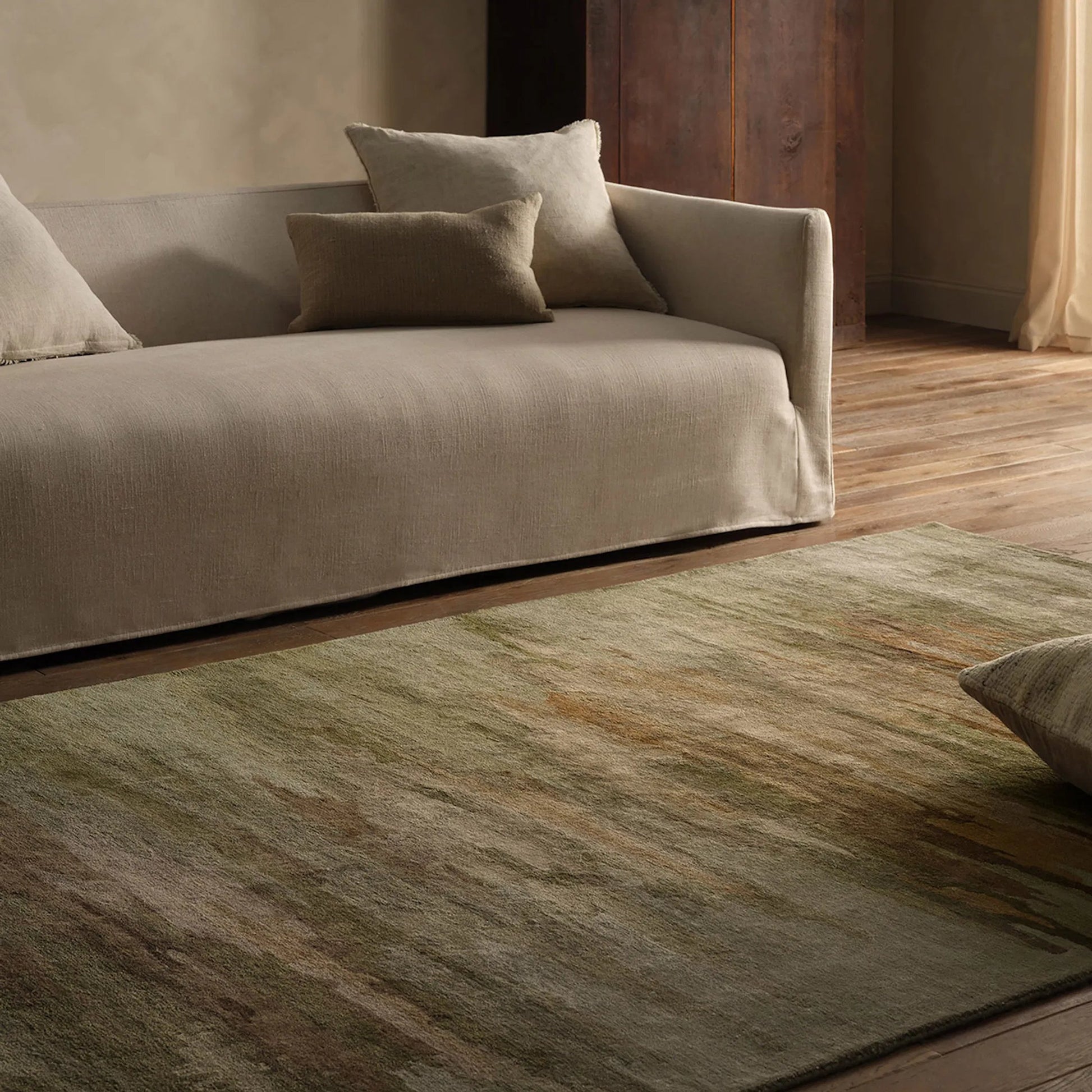 Genesis GES62 Rug by Jaipur Living in green, brown, cream. Made from unique in a unique style.