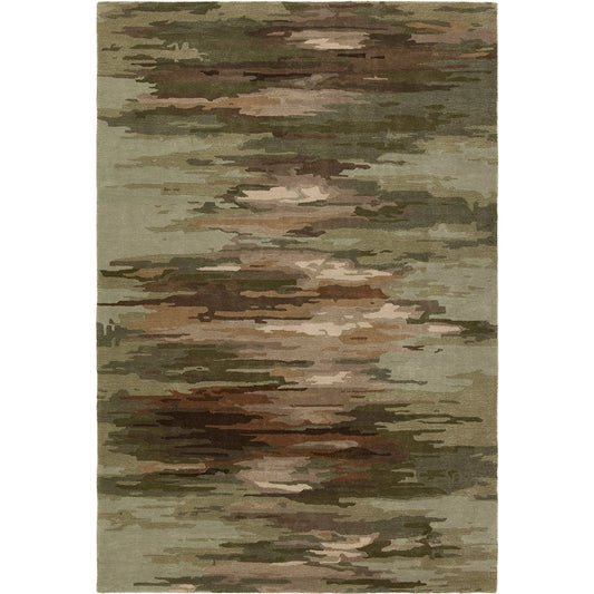 001 SI-2354503,SI-2354504,SI-2354505,SI-2354506,SI-2386173 | Primary Silo | Genesis GES62 Rug by Jaipur Living in green, brown, cream. Made from unique in a unique style.