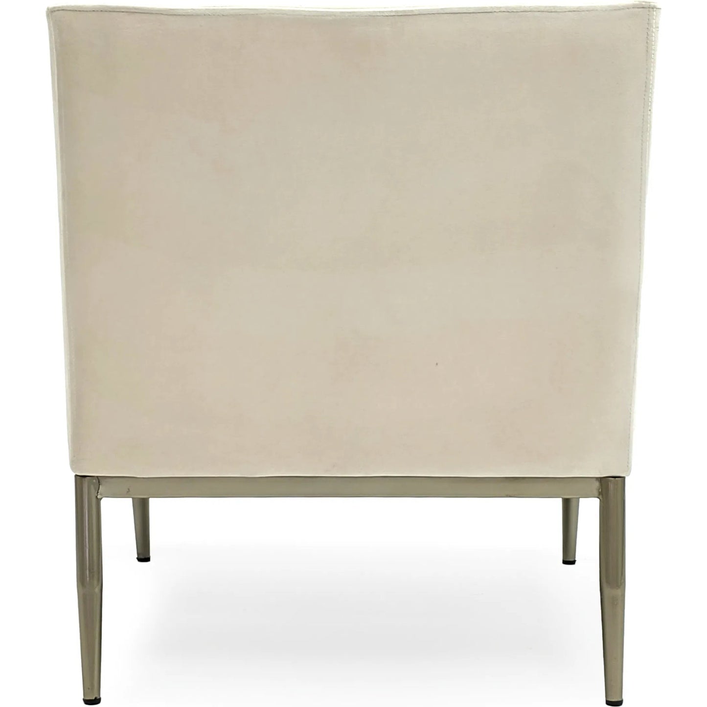 004 SI-2448998 | Additional Silo | White Velvet Arm Chair by Zentique in off-white velvet. Made from velvet in a unique style.