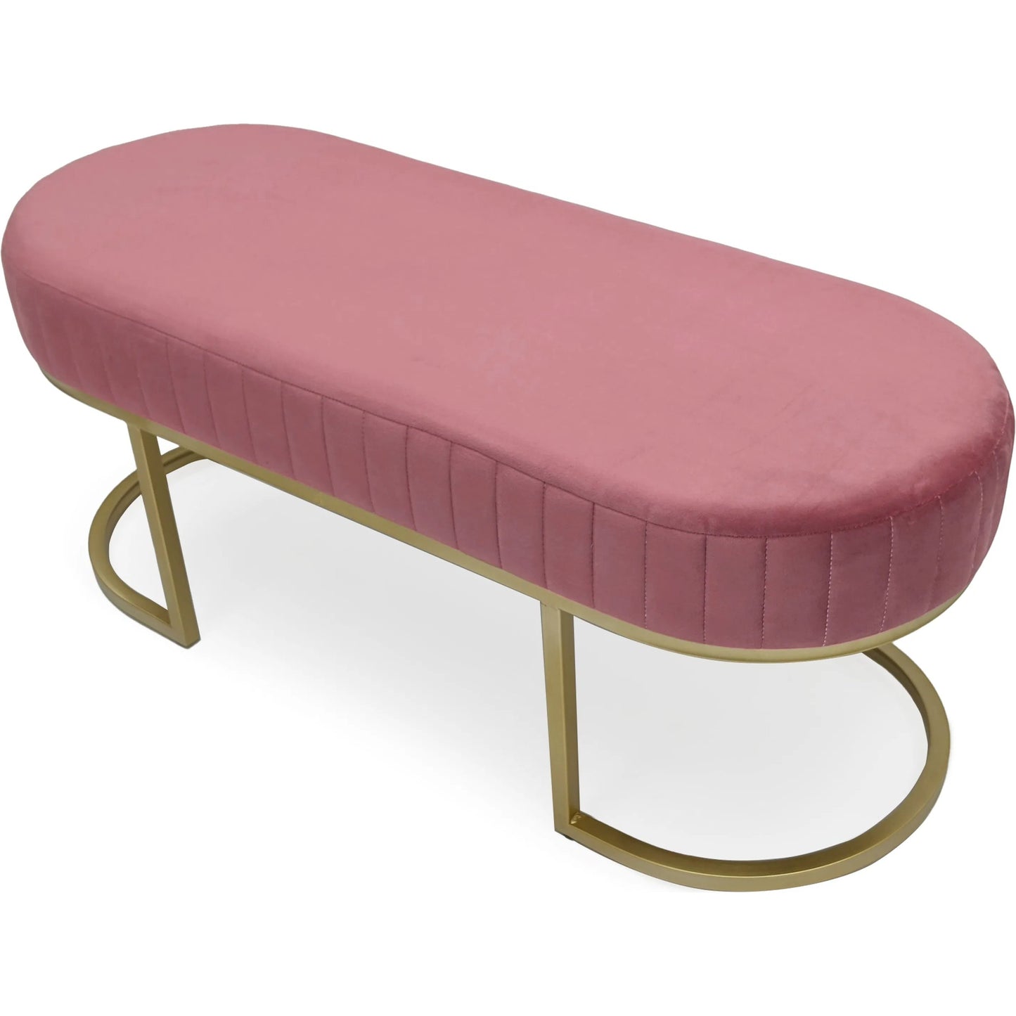 003 SI-2448931 | Additional Silo | Pink Velvet Bench by Zentique in mauve rose velvet. Made from velvet in a unique style.