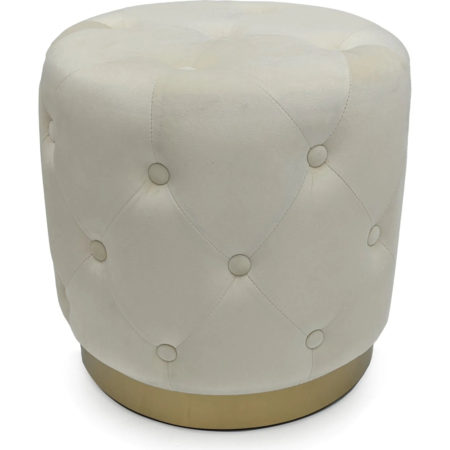 002 SI-2449000 | Additional Silo | White Velvet Stool by Zentique in white velvet. Made from velvet in a unique style.