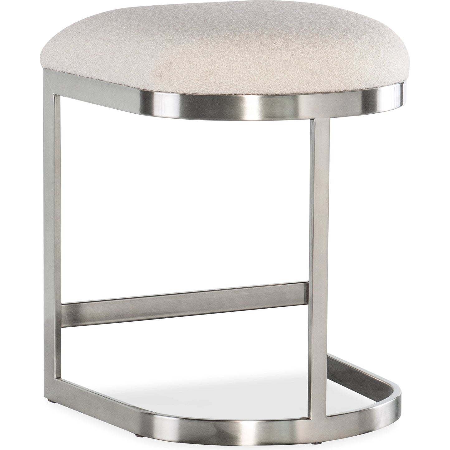 002 SI-2133633 | Additional Silo | Modern Mood Counter Stool by Hooker Furniture in inverness natural and silver. Made from 83% polyester, 17% acrylic, metal in a modern style.