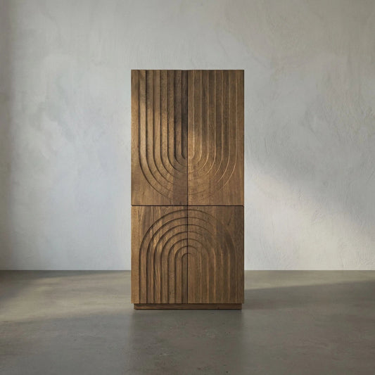 Otto Hutch by Noir in dark walnut. Made from walnut in a modern style.