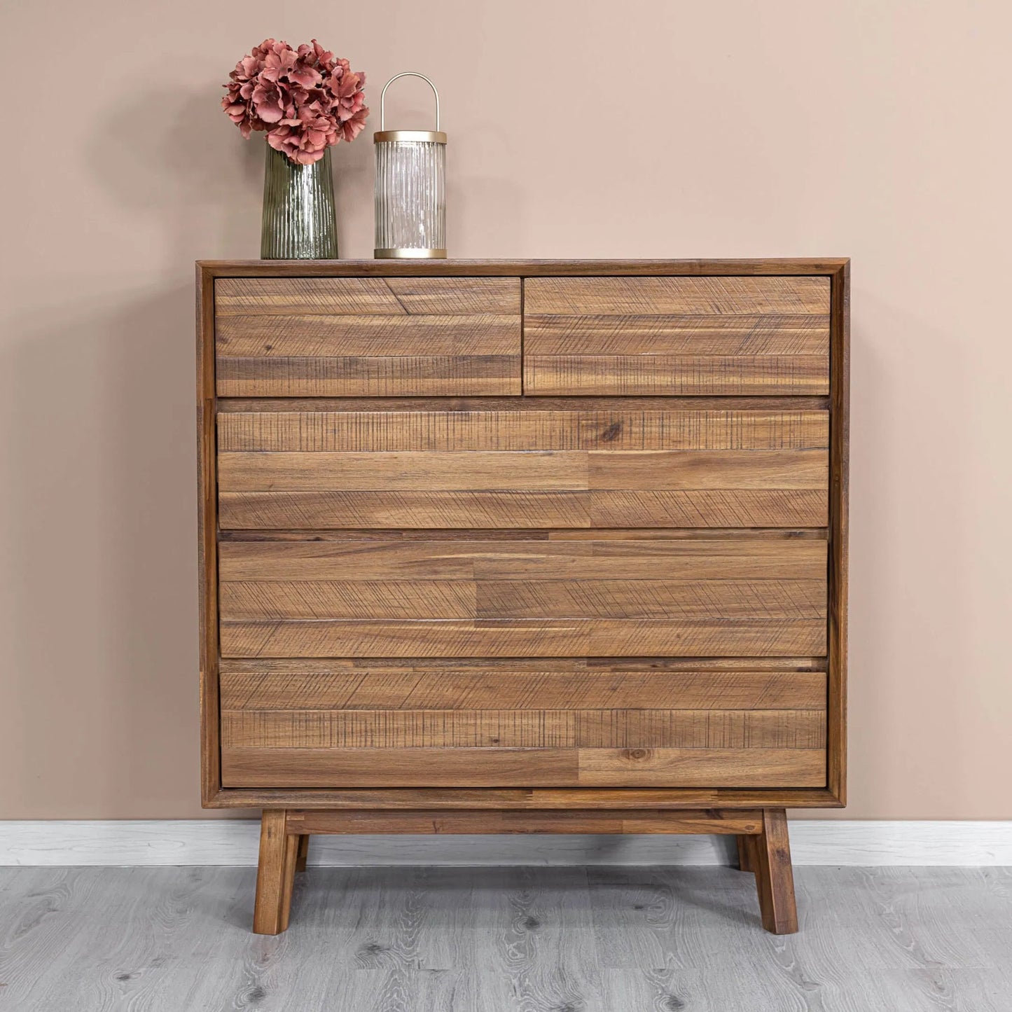 003 SI-2452811 | Lifestyle | Gia 5 Drawer Chest by LH Imports in warm pecan. Made from unique in a transitional style.