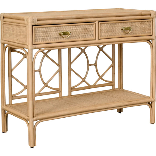 Gideon Two Drawer Console by Worlds Away. Made from unique in a rustic style.