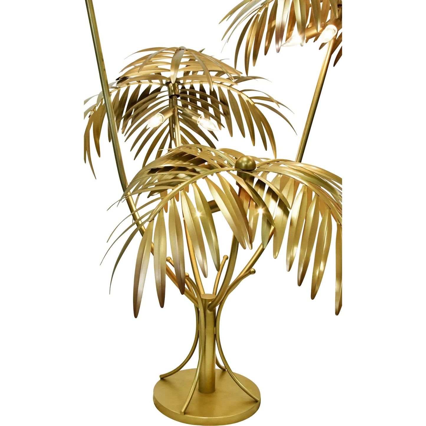 003 SI-2461293 | Closeup | Gilda Oversize Palm Tree Lamp by Worlds Away in antique brass. Made from unique in a unique style.