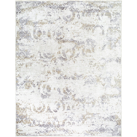 001 SI-2350135 | Primary Silo | Gakko GKK-2317 Rug by Livabliss in charcoal, cream, ivory, gray, light olive, tan. Made from polyester in a unique style.