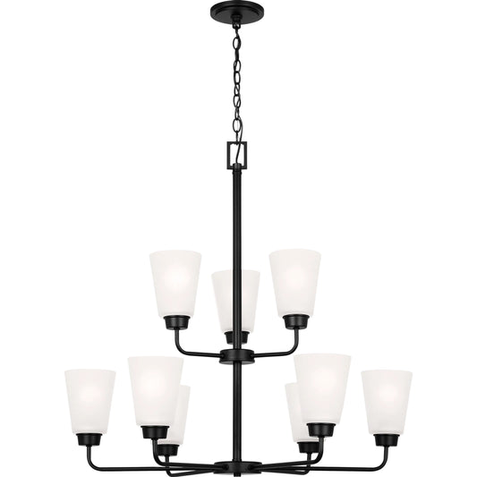 Kerrville Nine Light Chandelier by Visual Comfort & Co.. Made from steel in a transitional style.