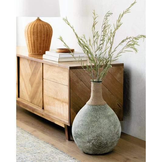 Glacia - 23468 by Surya in sage, tan and marblednatural. Made from glass, jute in a eclectic & global style.